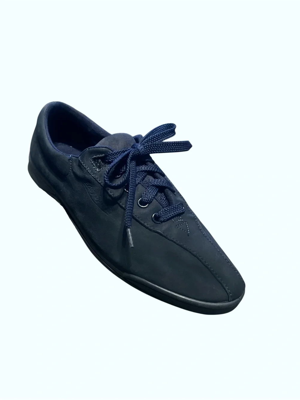 Easy Spirit Women’s Navy Suede Lace-Up Sneaker